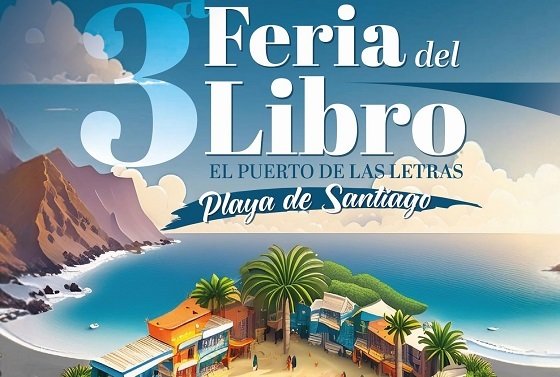 CARTEL PUERTO DE LAS LETRAS FIESTAS PLAYA DE SANTIAGO 2024