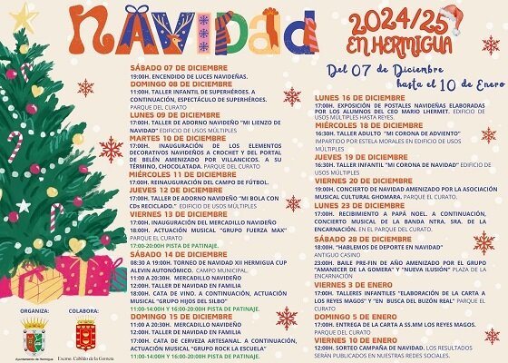 ProgramaFiestas de Navidad Hermigua 2024 GomeraActualidad